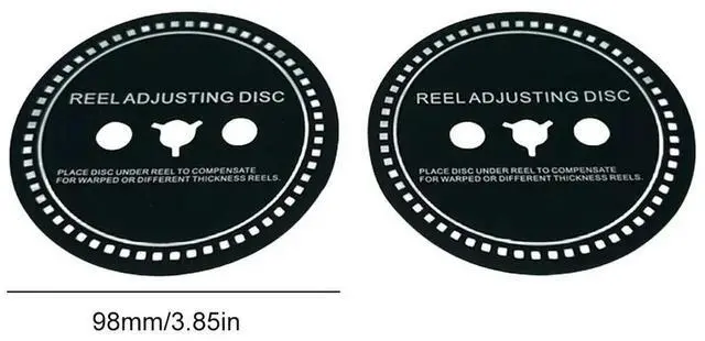 Alt view image 4 of 4 - 2 PCS SpGasket SpSilicone 0.9MM SpDisc Black Trident / NAB Adapter Spfor Reel To Reel Tape Recorders