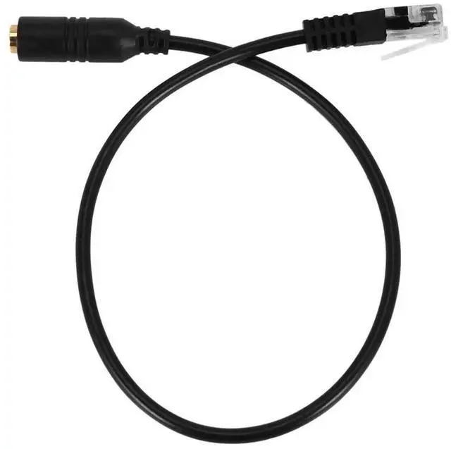 Alt view image 4 of 4 - 8X 3.5Mm Plug Jack To RJ9 For Headset To For  Office Phone Adapter Cable