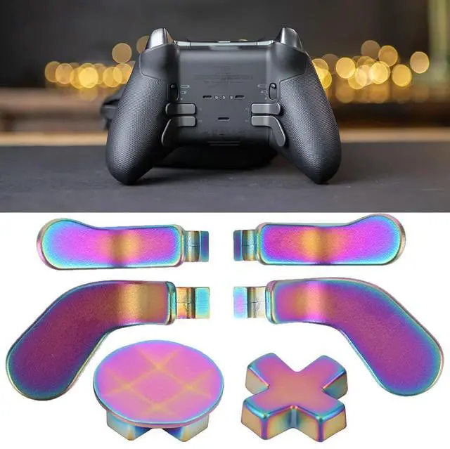 Alt view image 4 of 4 - 6 in 1 l Controller Parts with 4 Paddles 2 D-pad Gaming Accessory Replacement Accessories Parts for Xbox One Elite Series 2