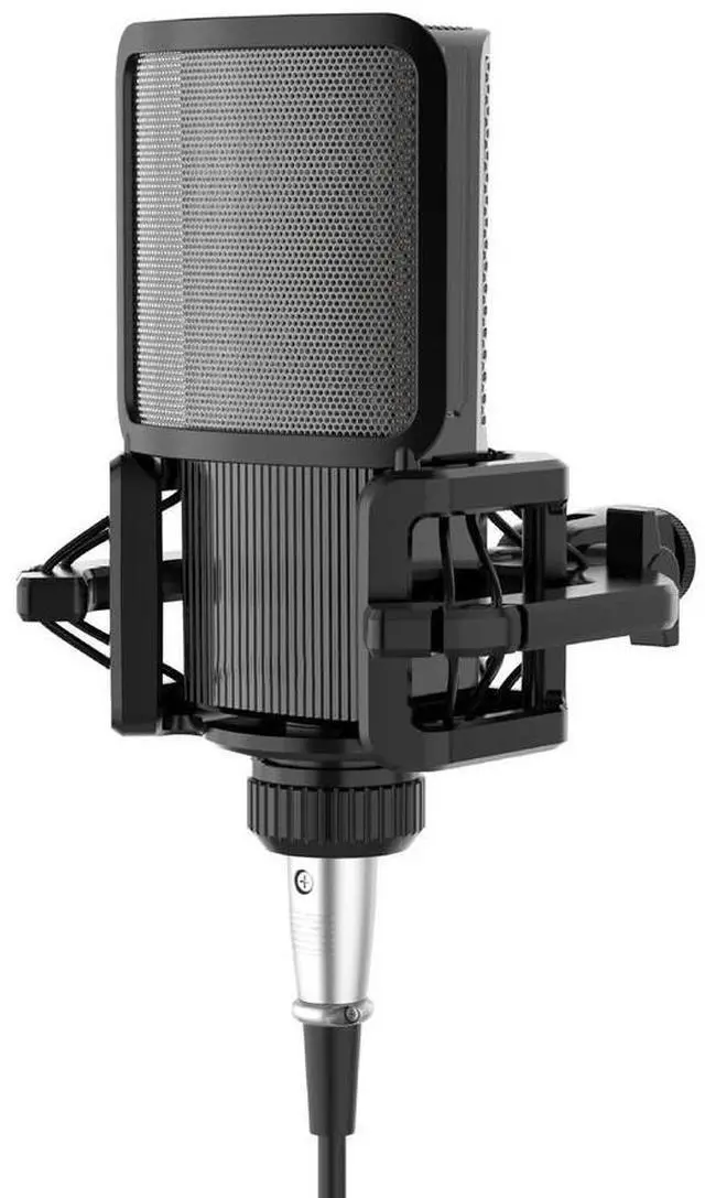 Alt view image 2 of 4 - Microphone Shock Mount With Microphone Filter Windscreen Reduce Noise Anti Vibration Screen Stable Easy Install