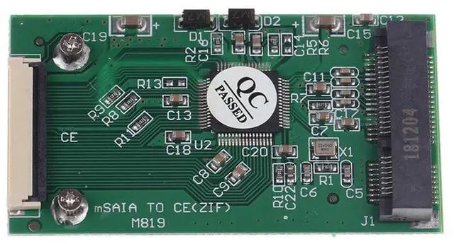 Alt view image 4 of 4 - Mini Msata Pci-E Zif Ce Cable Adapter Converter Card & MSATA SSD To 1.8 Inch Micro-SATA Adapter Converter Card Module