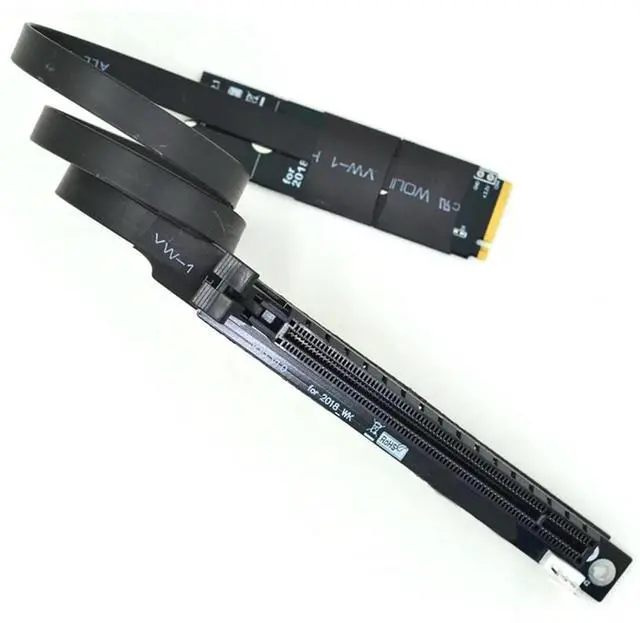 Alt view image 3 of 4 - M.2 Nvme To Pcie X16 Extension Cable Gen3 Riser Adapter Jumper Mining Cable For GTX RTX Graphics Video Card BTC Mining