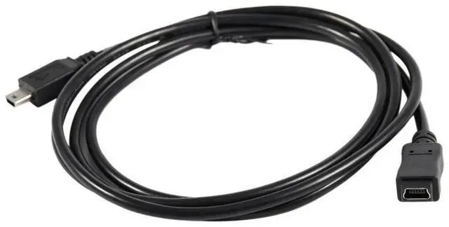 Main image of 3X 1.5M Mini USB B 5Pin Male To Female Extension Cable Cord Adapter Black