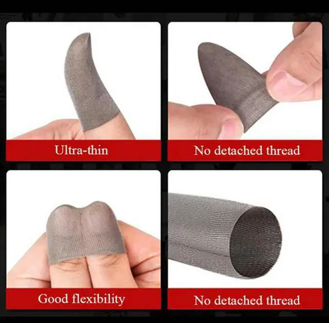 Main image of 24PCS Sleep-Proof Sweat-Proof Professional Press Screen Thumbs Finger Sleeve For Pubg Mobile Phone Game Gaming Gloves