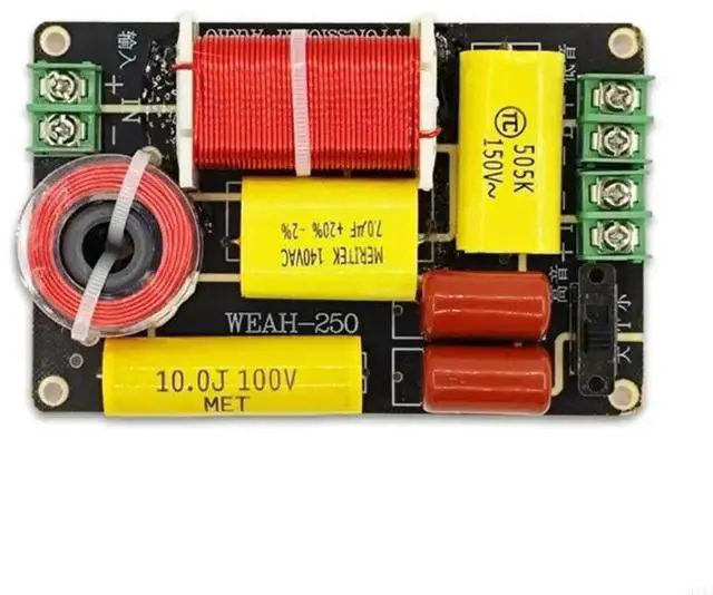 Alt view image 2 of 4 - WEAH 250 250W 2 Way Speaker Frequency Divider Tweeter Bass Filter Speaker Amplifier Home Sound Theater
