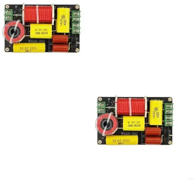 Alt view image 4 of 4 - WEAH 250 250W 2 Way Speaker Frequency Divider Tweeter Bass Filter Speaker Amplifier Home Sound Theater