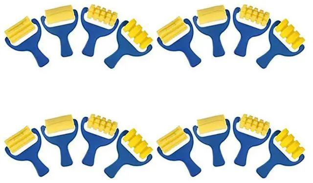 Main image of Set Of 16Pcs Sponge Paint Roller Brush DIY Children Painting Brushes Kid Art Craft Painting Tool