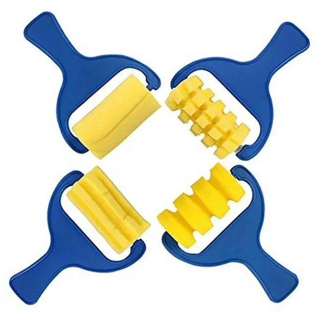 Alt view image 2 of 4 - Set Of 16Pcs Sponge Paint Roller Brush DIY Children Painting Brushes Kid Art Craft Painting Tool