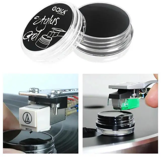 Alt view image 2 of 4 - Turntable Stylus Cleaning Gel Anti-Static Phonograph Needle Cleaner Reusable Phonograph Cleaning Gel Vinyl Record Cleaning Tool