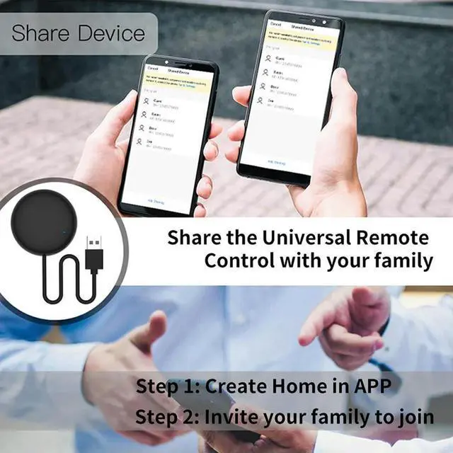 Alt view image 3 of 4 - IR Remote Control Works with Alexa Google Home Yandex Alice IR Remote Life APP Control for TV Air Conditioner