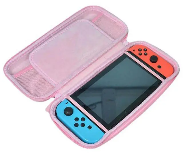 Alt view image 2 of 4 - EVA Cute Hard Carrying Case Waterproof Pink Cat Claw Portable Bag Shockproof Anti-Drop for Nintendo Switch/Switch OLED