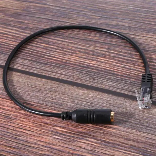 Main image of 8X 3.5Mm Plug Jack To RJ9 For Headset To For  Office Phone Adapter Cable