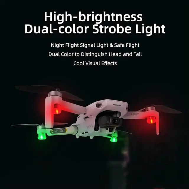 Main image of 4pcs Universal Drone Flash Strobe Lamp Flight Night Light for Mavic Air 2