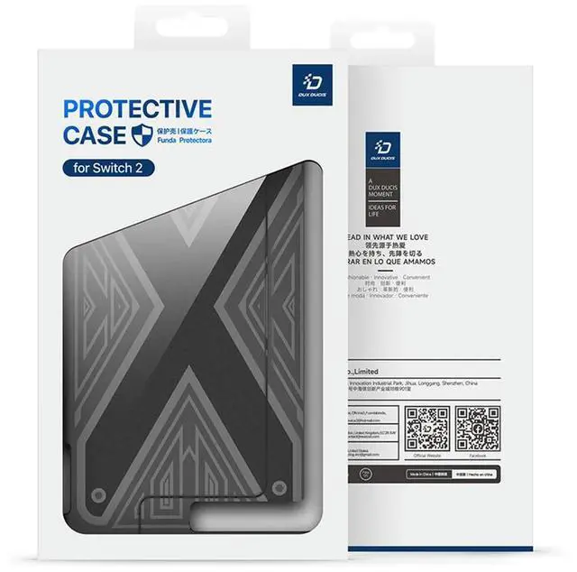 Alt view image 4 of 4 - TPU+PC Case for Nintendo for Switch 2 Protector Case Shockproof Ergonomic Handle Grip Cover for Switch 2 and Joy-Con Controller