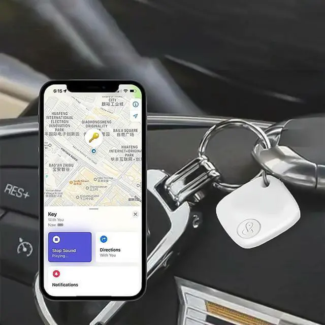 Alt view image 3 of 4 - GPS Tracker Compatible with iOS Only Bluetooth-Compatible Finder Locator Wireless for Key Wallet Pet Bag Backpack Suitcase
