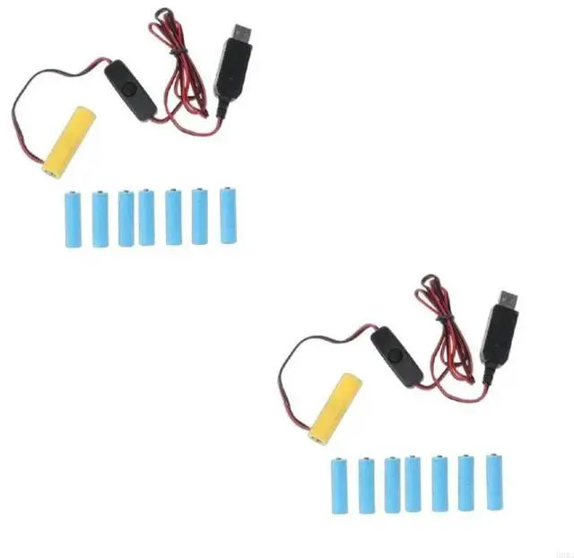 Alt view image 4 of 4 - QC3.0 USB to 6V 7.5V 9V 12V Power Cable With AA for LED Light Toy Walkie-Talkie Power Cable