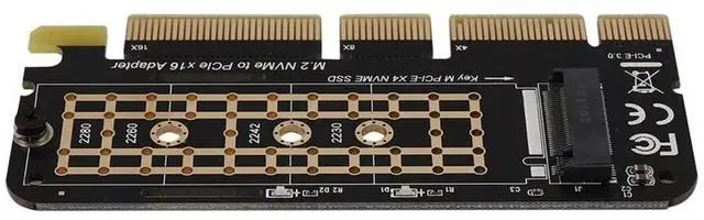 Alt view image 3 of 5 - 3X M.2 Nvme SSD To PCI-E X16 Converter Card NGFF M-Key M.2 Pcie PCI-Express X4/X8/X16 Solid State Disk Adapter Card