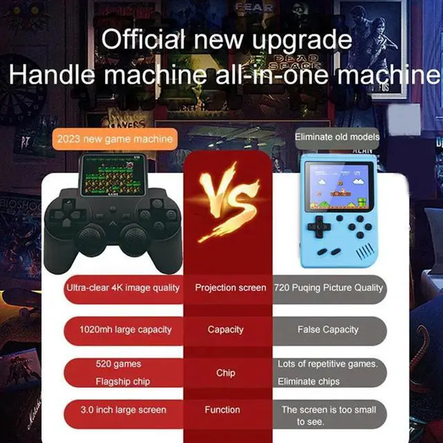 Alt view image 4 of 5 - S10 Handheld Game Console with Display For Kids_L50A