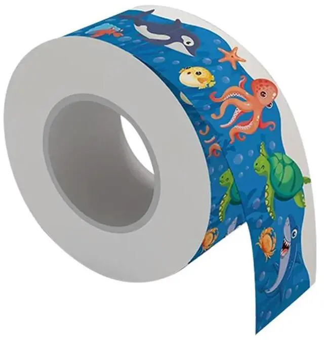 Alt view image 2 of 4 - 1 Roll Ocean Animal Board Borders Fit For Decorate Bulletin Boards,Walls,Desks,Window,Doors 65.6Ft