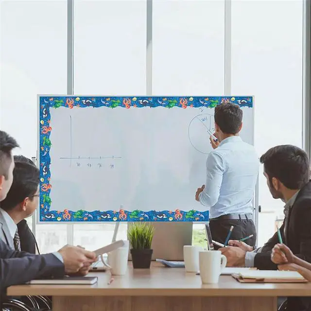 Alt view image 3 of 4 - 1 Roll Ocean Animal Board Borders Fit For Decorate Bulletin Boards,Walls,Desks,Window,Doors 65.6Ft