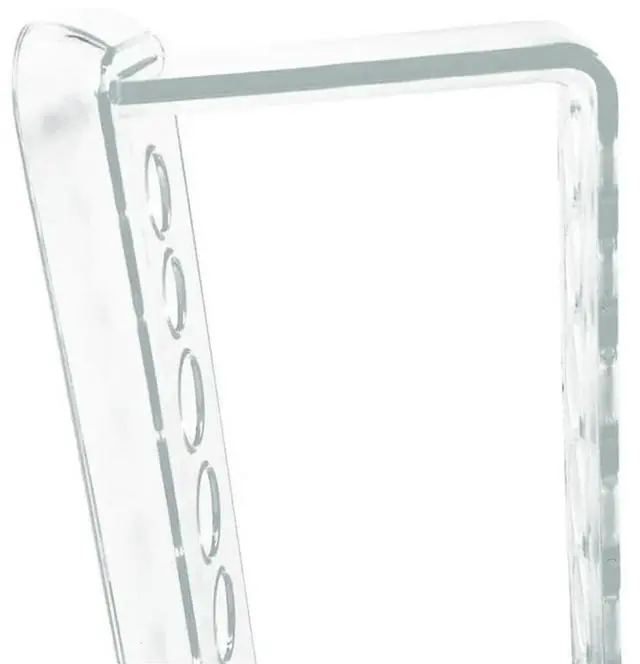 Alt view image 3 of 4 - 4X Plastic Clear Test Tube Rack 6 Holes Stand Test Tube Stand Shelf School Supply Equipment 16.7X8X3 Cm