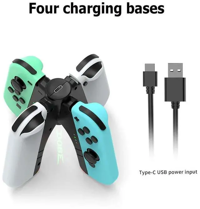 Alt view image 2 of 4 - 4-in-1 Game Controller Charger Grip for Nintendo Switch/Switch OLED_L50A