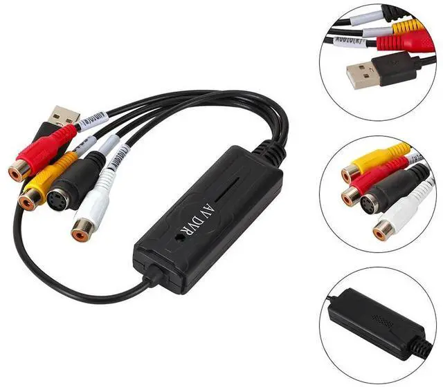 Alt view image 3 of 4 - Video Tuner Card Recorder Box HD Video USB 2.0 Video Capture Card USB to RCA Converter Video Tuner Box Grabber Compatible