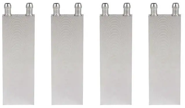 Alt view image 4 of 6 - 4X Aluminum Alloy CPU Radiator 40X120mm Water Cooling Block Liquid Water Heat Sink For PC Laptop
