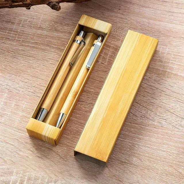 Main image of 10Set Bamboo Multifunctional Touch Pen & Ballpoint Pen Office School Wrting Stationery Business Signature Ball Pens