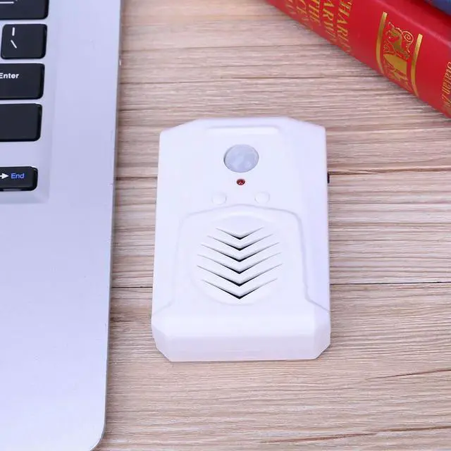 Alt view image 3 of 4 - Electric Welcome Sensor Replaceable Sound Visitor Welcome Doorbell Plastic Powered Wireless Burglarproof for Supermarket