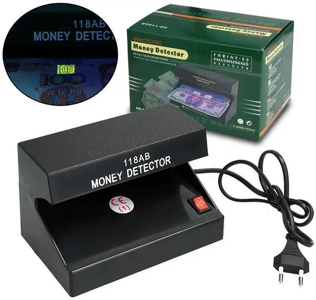 Alt view image 3 of 4 - 110-220V UV Light Counterfeit Money Detector Checker with ON/OFF Switch EU
