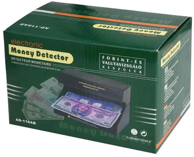 Alt view image 4 of 4 - 110-220V UV Light Counterfeit Money Detector Checker with ON/OFF Switch EU