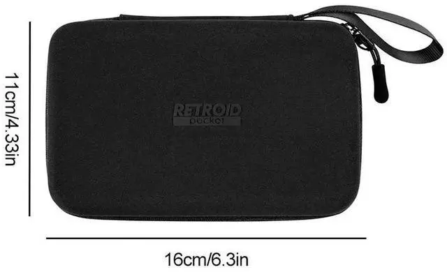 Alt view image 4 of 4 - For Retroid Pocket Classic Game Console Case Waterproof Hard Protective Carry Case Dust Proof Console Protective Handbag