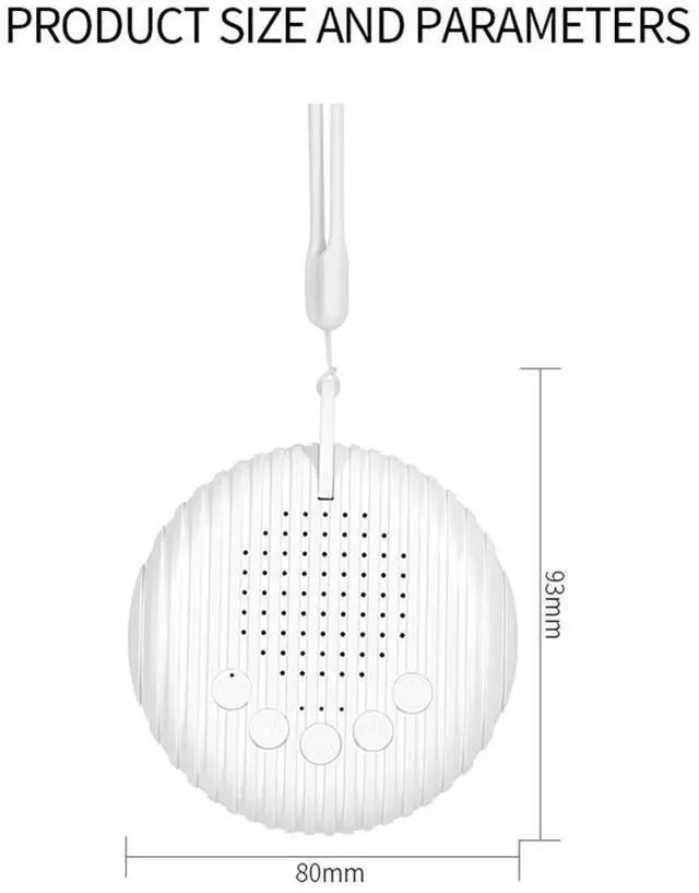 Alt view image 4 of 4 - White Noise Sound Machine Portable White Noise Machine 10 Soothing Sounds Rechargeable Sleeping Relaxation for Home Travel