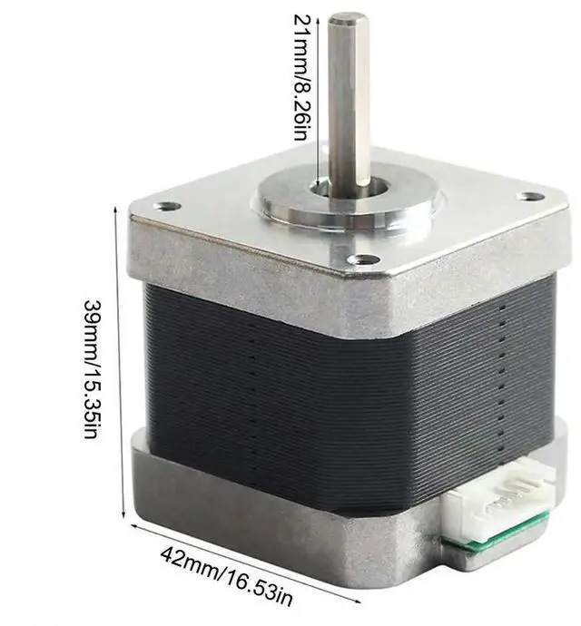 Alt view image 4 of 4 - Nema 17 Stepper Motor Step Motor 1.8° Stepper Angle 3D Printer Part Or CNC No Connecting Cable for Anycubi Mega Vype-r Extruder