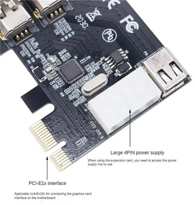 Alt view image 2 of 4 - PCI-E 1X 1394 4 Port DV HD Video Capture Card Firewire Card_L50A