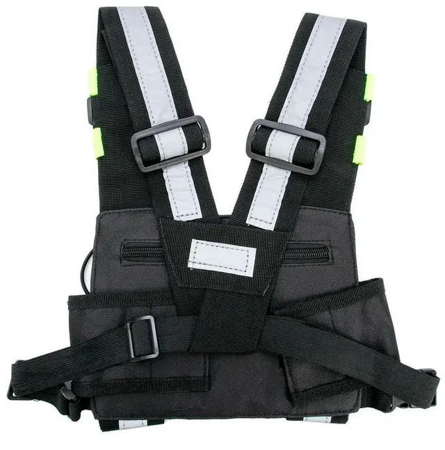 Main image of Walkie Talkie Double Chest Bag Adjustable Shoulder Strap Walkie Talkies Front Pack Pouch Case for Baofeng Two Way Radio