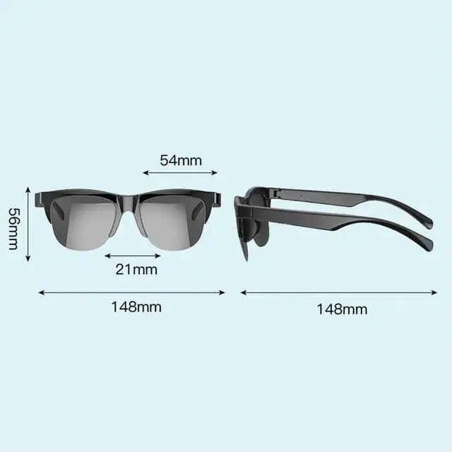 Alt view image 4 of 4 - BT Sunglasses Built-in Mic & Speakers Outdoor Sports Headphones UV Protection for Men & Women