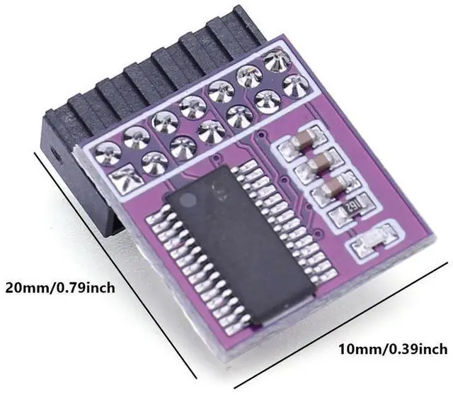 Alt view image 4 of 4 - 14Pin Encryption Security Module LPC Interface GC-TPM2.0 Encryption Remote Card Support Multi-brand Motherboard for WIN11