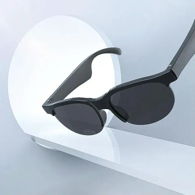 Alt view image 2 of 4 - AI ligent Translation Glasses Built-in Microphone Speakers Earphone Glasses Support 144 Languages Sports Driving Sunglasses