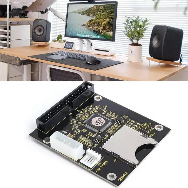 Alt view image 2 of 4 - SD Memory Card To 3.5inch 40Pins Male IDE Adapter 5V SD-3.5 IDE Secure Converter Support Up To 128gb SDXD Card