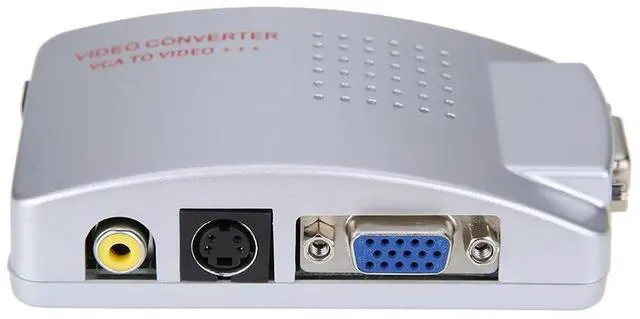 Main image of PC Laptop VGA to TV RCA Composite S-video Switch Converter Adapter