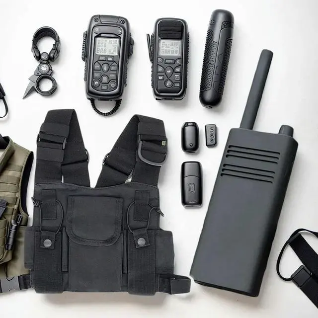 Alt view image 3 of 4 - Radio Harness Chest Front Pack Adjustable Strap Vest Rig Carry Bag Waterproof for Baofeng UV-5R UV-82/BF-888S TYT/ICOM