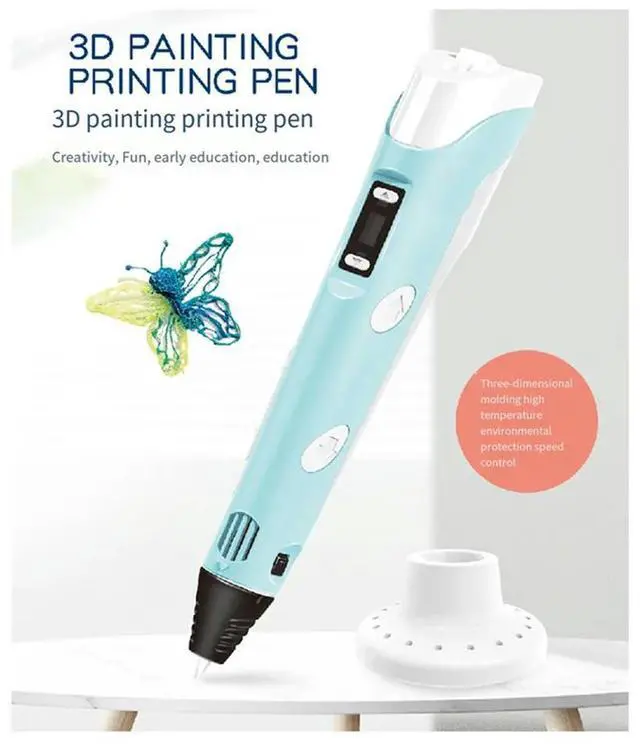 Alt view image 2 of 4 - 3D Printing Pen DIY Painting Children Fun Camouflage With LCD Screen Compatible PLA Filament 3D Printing Pen B