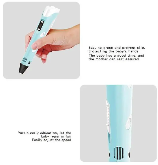 Alt view image 3 of 4 - 3D Printing Pen DIY Painting Children Fun Camouflage With LCD Screen Compatible PLA Filament 3D Printing Pen B