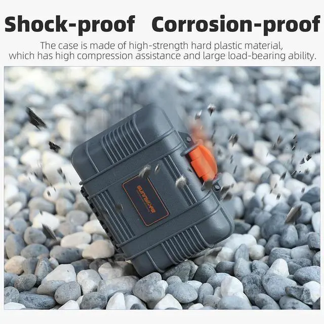 Alt view image 4 of 4 - Carrying Case Waterproof Hard Case Portable Safety Protection Box for OSMO ACTION 5Pro/4/3 Accessories