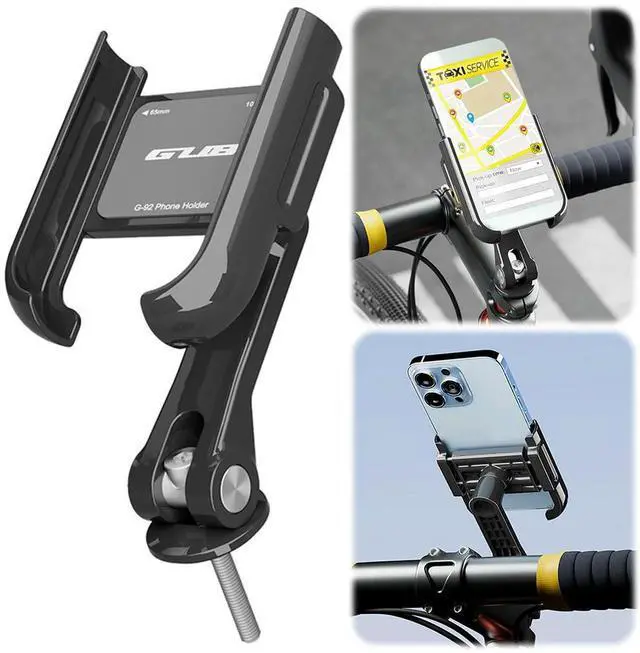 Alt view image 2 of 4 - Bike Phone Holder Adjustable Bike Handlebar Mobilephone Support 270° Rotatable Bicycle Stem Mount Bracket Cycling Accessories