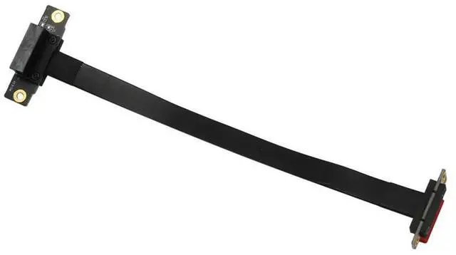 Alt view image 3 of 4 - 4X PCIE X1 Riser Cable Dual 90 Degree Right Angle Pcie 3.0 X1 To X1 Extension Cable 8Gbps PCI Express 1X Riser Card 20Cm