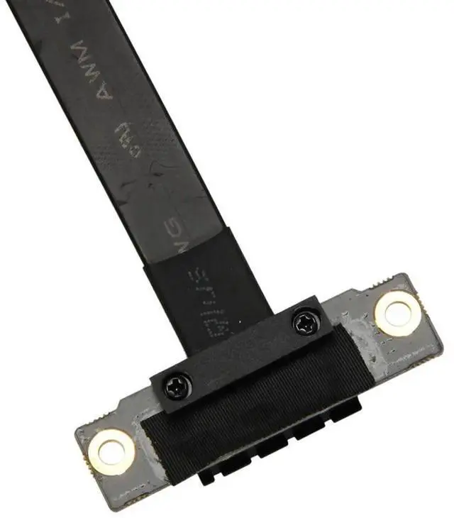 Alt view image 4 of 4 - 4X PCIE X1 Riser Cable Dual 90 Degree Right Angle Pcie 3.0 X1 To X1 Extension Cable 8Gbps PCI Express 1X Riser Card 20Cm