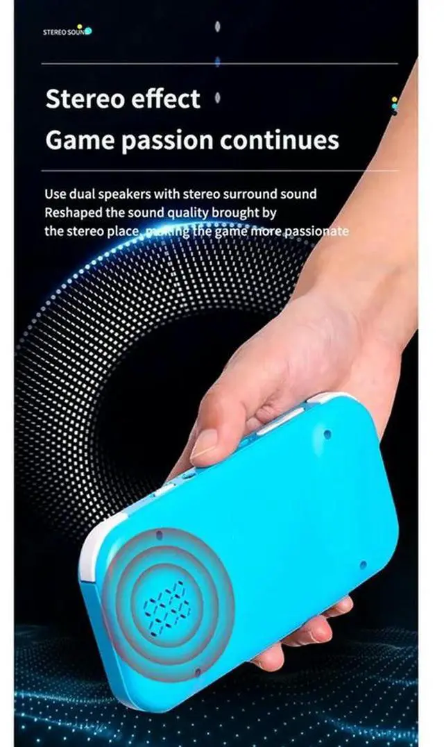 Alt view image 4 of 4 - 3.5Inch Retro Game Console 8G 6800 Games Portable Handheld Game Console Video Game Console E-Book